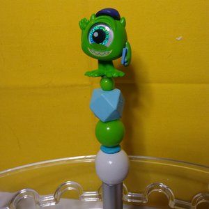 Disney doorables Mike handmade beaded pen